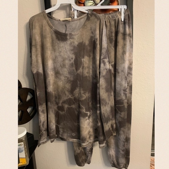 Charcoal/brown Baby French Terry Sweatpants - Picture 15 of 15